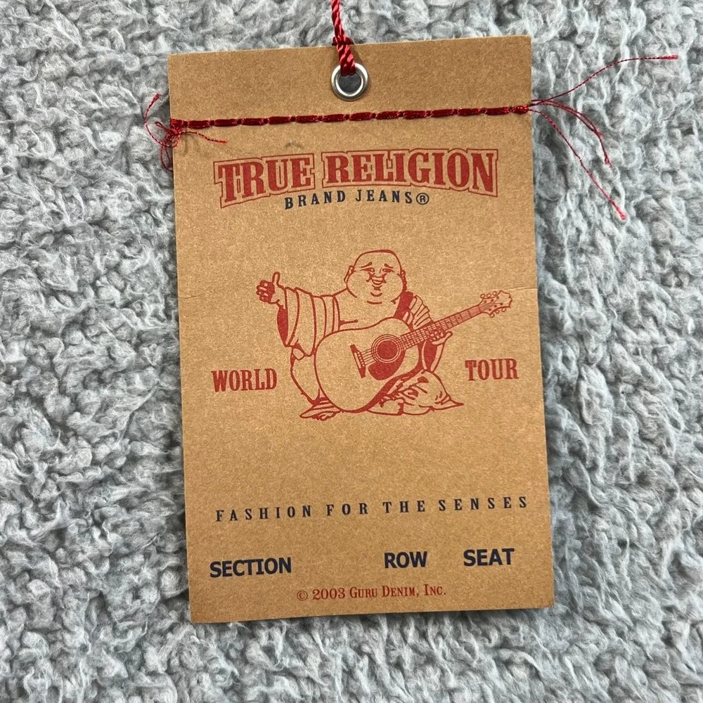 True Religion Graphic T-Shirt Peace Sign FREEDOM Olive‎ Green Men's Size L NWT